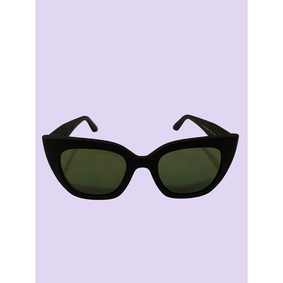 TOMS‎ Sydney Matte Black Cat Eye Sunglasses Traveler Collection - Picture 1 of 9